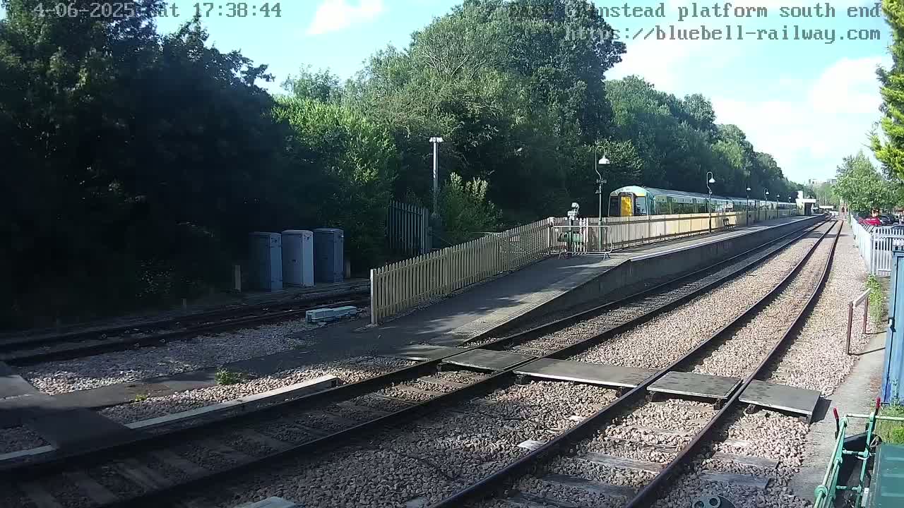East Grinstead Station Bluebell Railway Platforms South End Live Cam - Mid Sussex, East Sussex, South East, England, United Kingdom