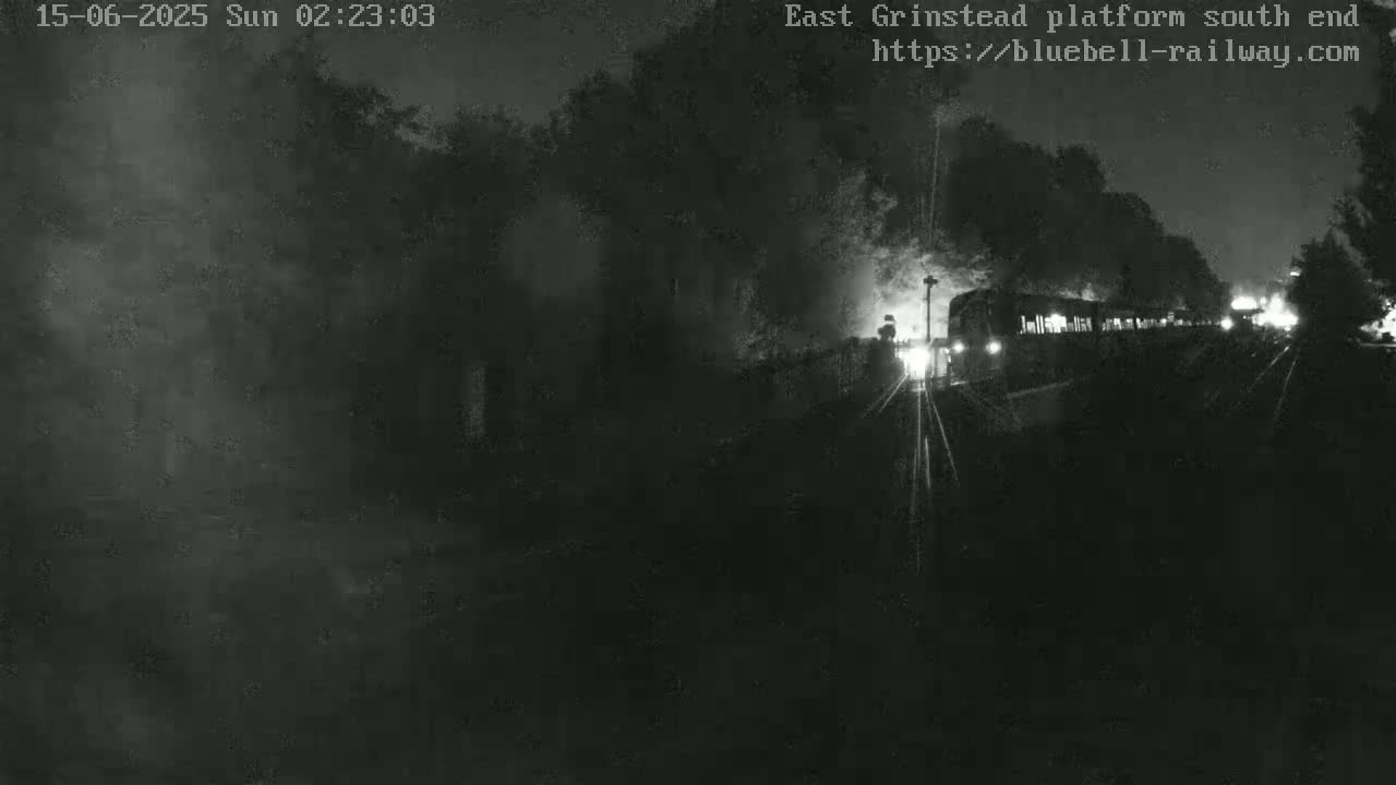 East Grinstead Station Bluebell Railway Platforms South End Live Cam - Mid Sussex, East Sussex, South East, England, United Kingdom
