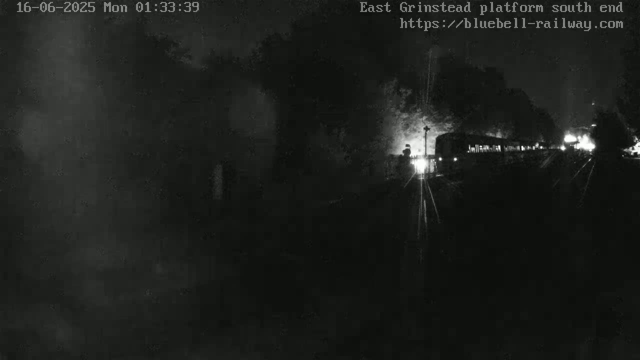East Grinstead Station Bluebell Railway Platforms South End Live Cam - Mid Sussex, East Sussex, South East, England, United Kingdom