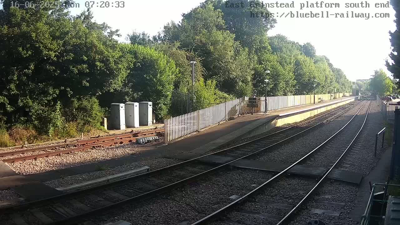East Grinstead Station Bluebell Railway Platforms South End Live Cam - Mid Sussex, East Sussex, South East, England, United Kingdom
