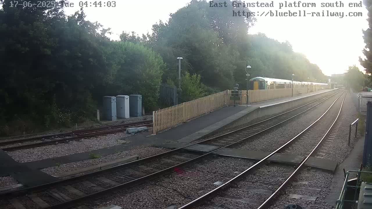 East Grinstead Station Bluebell Railway Platforms South End Live Cam - Mid Sussex, East Sussex, South East, England, United Kingdom