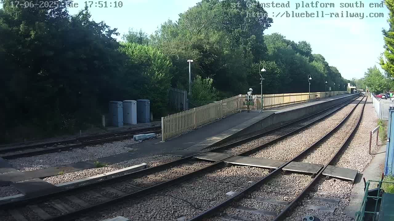 East Grinstead Station Bluebell Railway Platforms South End Live Cam - Mid Sussex, East Sussex, South East, England, United Kingdom