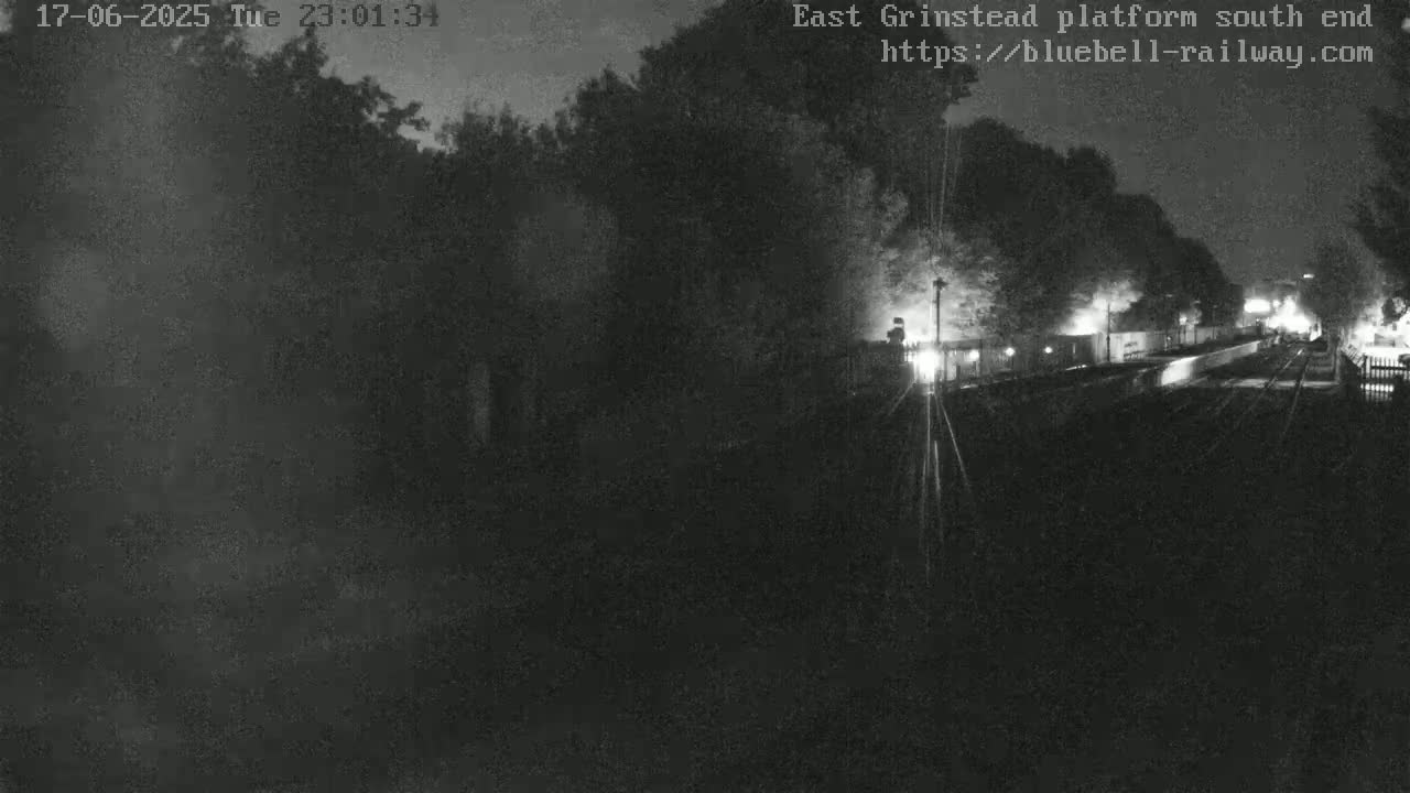 East Grinstead Station Bluebell Railway Platforms South End Live Cam - Mid Sussex, East Sussex, South East, England, United Kingdom
