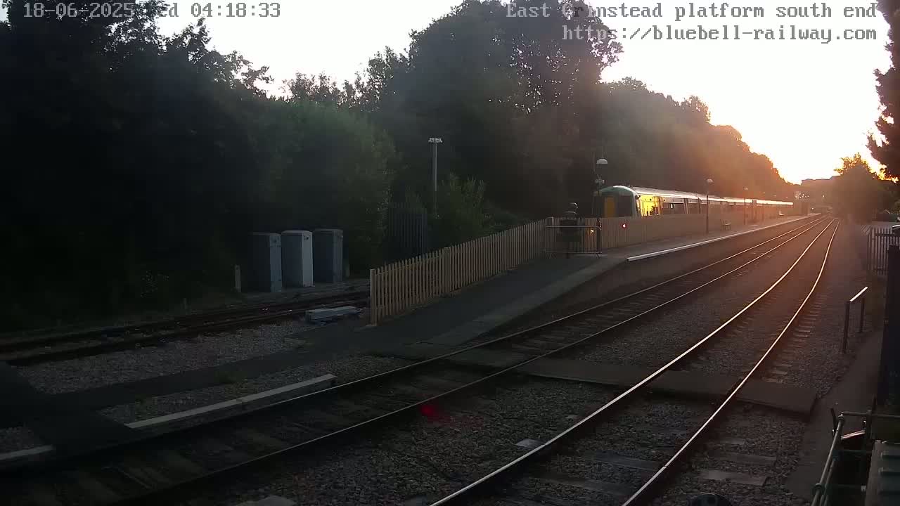 East Grinstead Station Bluebell Railway Platforms South End Live Cam - Mid Sussex, East Sussex, South East, England, United Kingdom