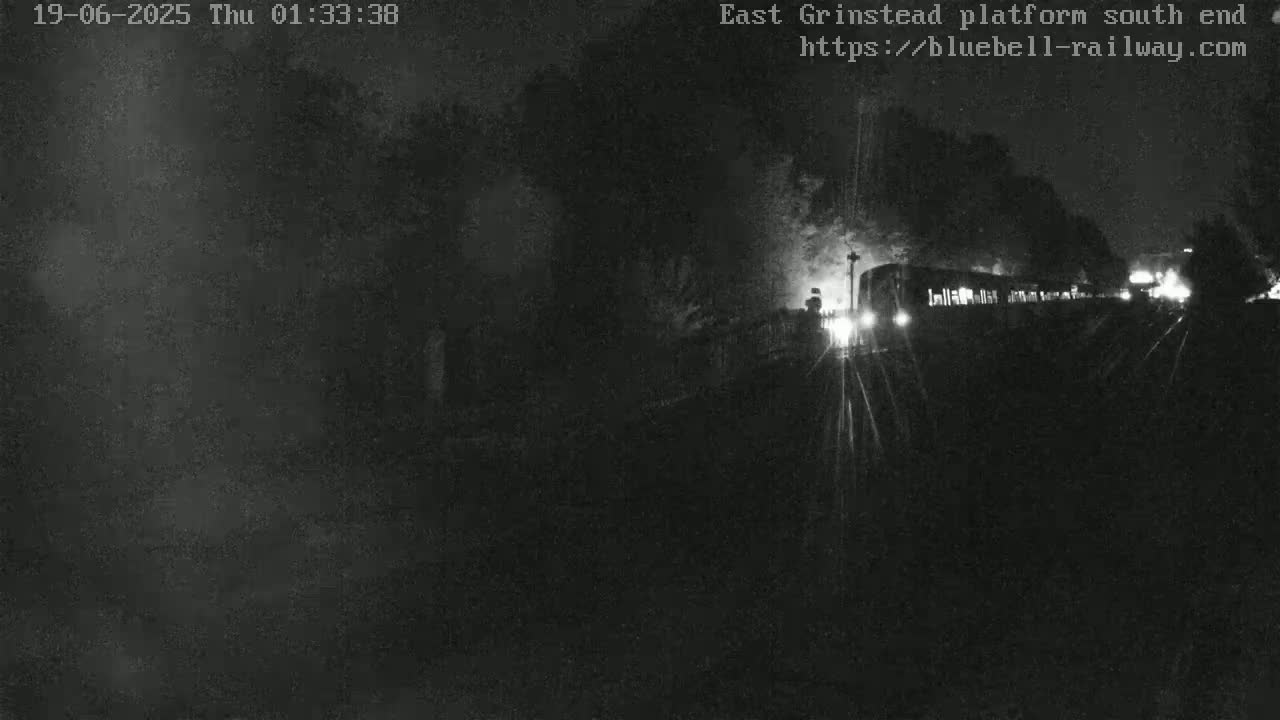 East Grinstead Station Bluebell Railway Platforms South End Live Cam - Mid Sussex, East Sussex, South East, England, United Kingdom