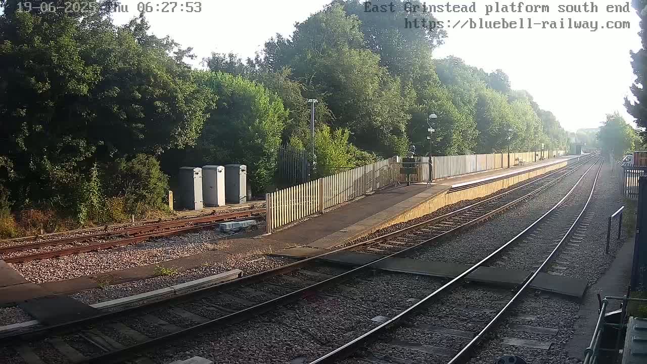 East Grinstead Station Bluebell Railway Platforms South End Live Cam - Mid Sussex, East Sussex, South East, England, United Kingdom