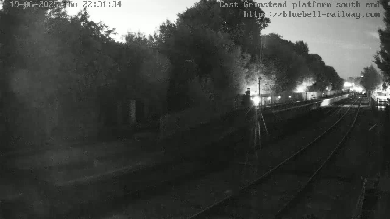 East Grinstead Station Bluebell Railway Platforms South End Live Cam - Mid Sussex, East Sussex, South East, England, United Kingdom