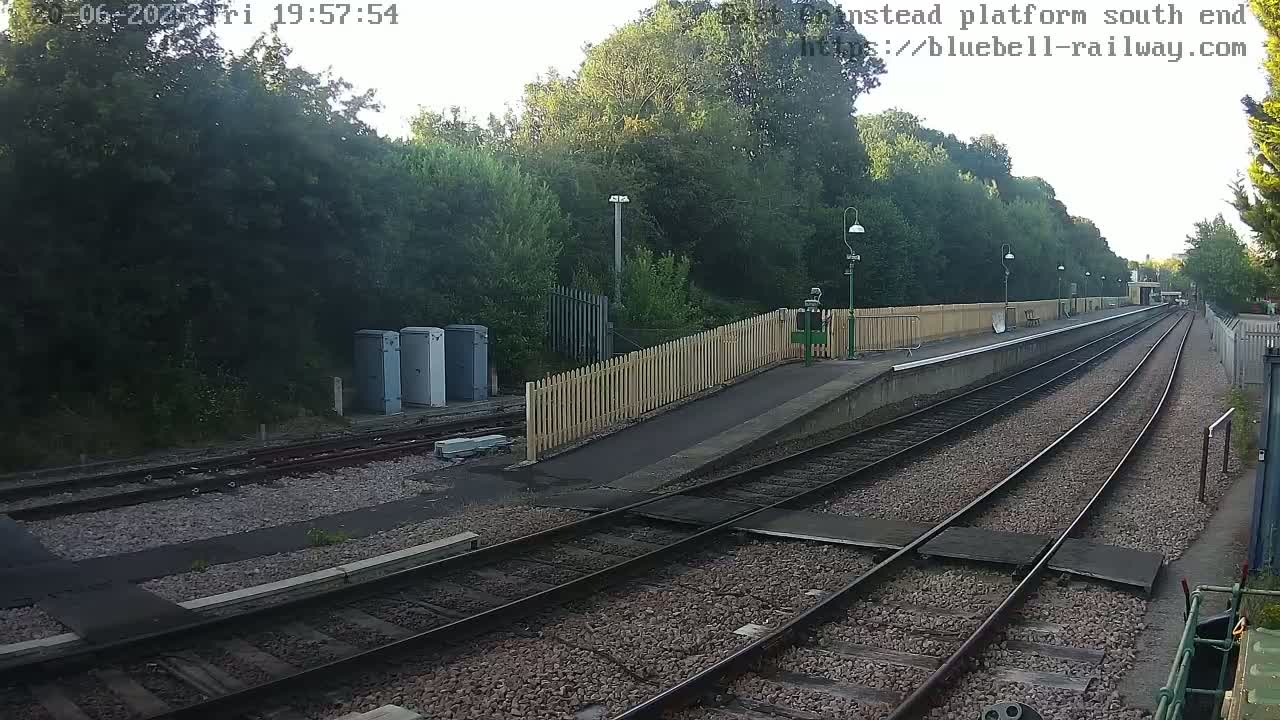 East Grinstead Station Bluebell Railway Platforms South End Live Cam - Mid Sussex, East Sussex, South East, England, United Kingdom