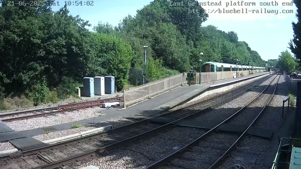 East Grinstead Station Bluebell Railway Platforms South End Live Cam - Mid Sussex, East Sussex, South East, England, United Kingdom