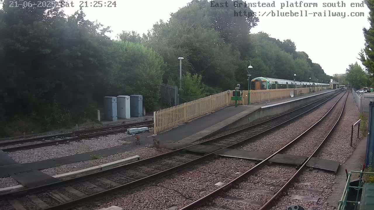 East Grinstead Station Bluebell Railway Platforms South End Live Cam - Mid Sussex, East Sussex, South East, England, United Kingdom