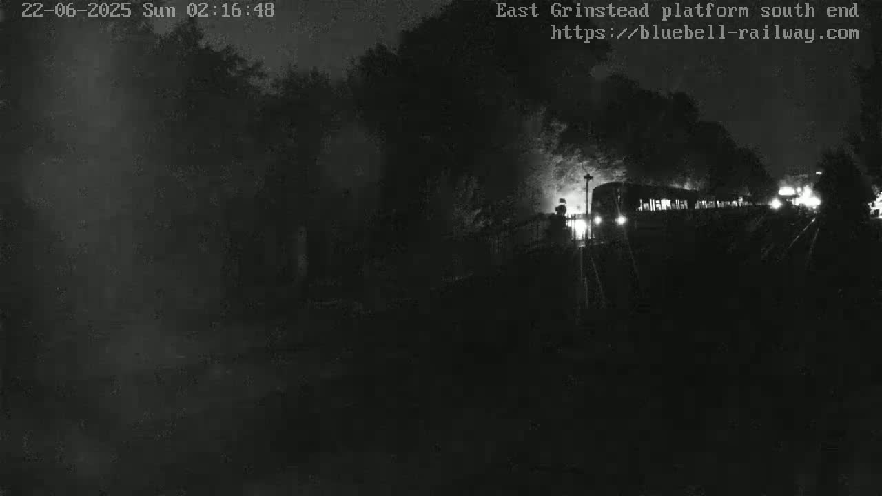 East Grinstead Station Bluebell Railway Platforms South End Live Cam - Mid Sussex, East Sussex, South East, England, United Kingdom
