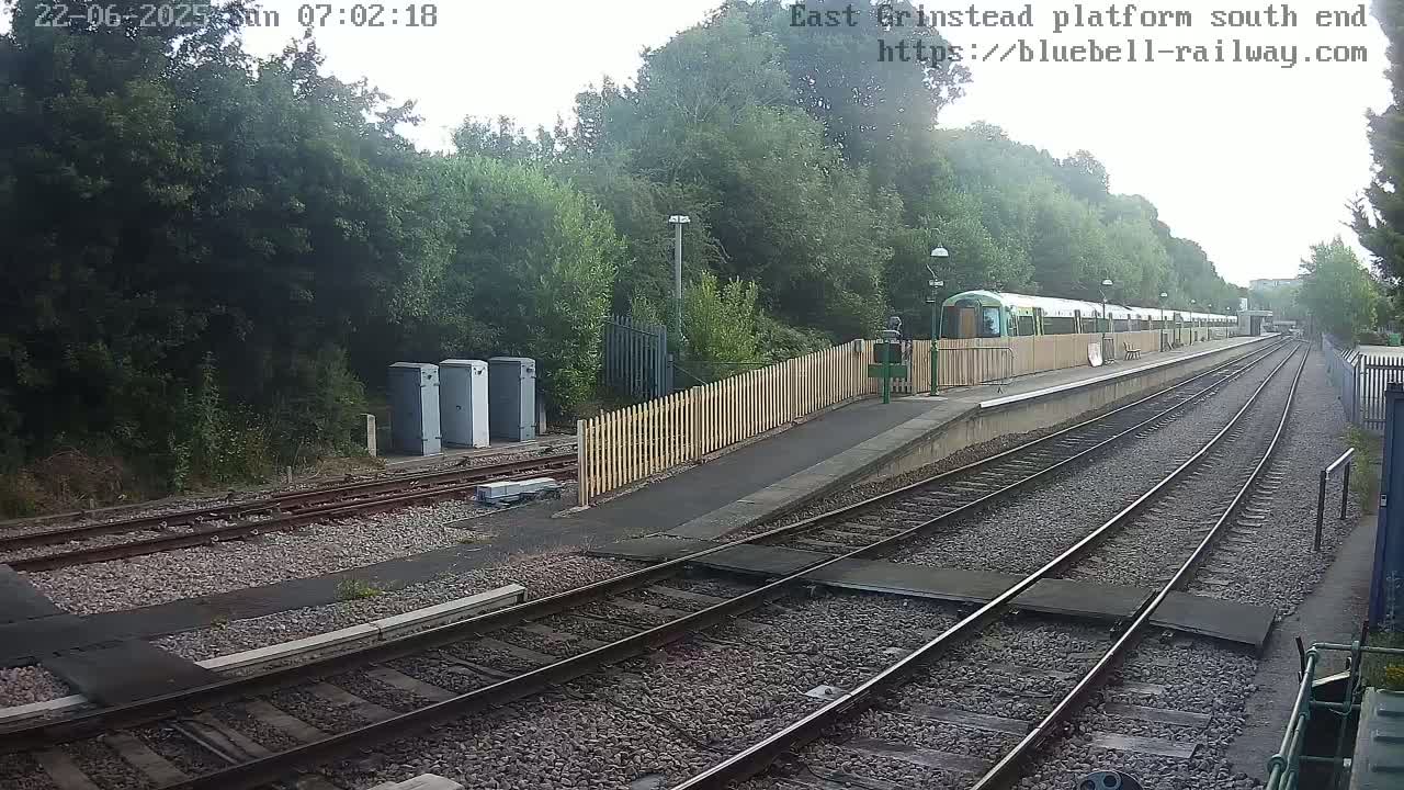 East Grinstead Station Bluebell Railway Platforms South End Live Cam - Mid Sussex, East Sussex, South East, England, United Kingdom