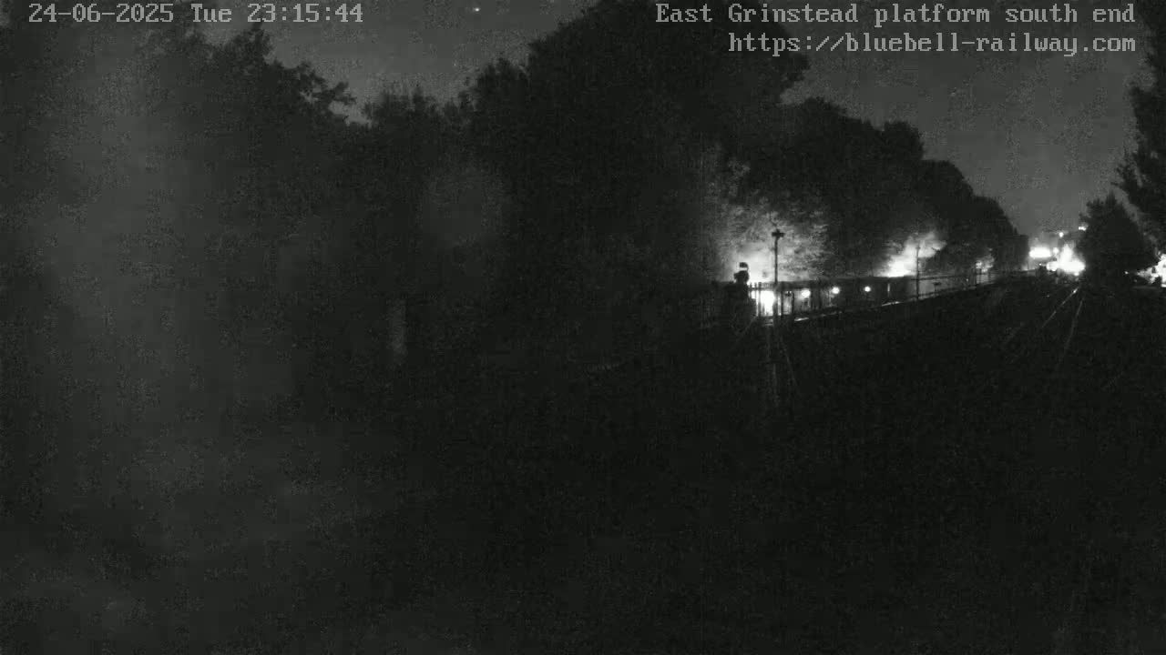 East Grinstead Station Bluebell Railway Platforms South End Live Cam - Mid Sussex, East Sussex, South East, England, United Kingdom