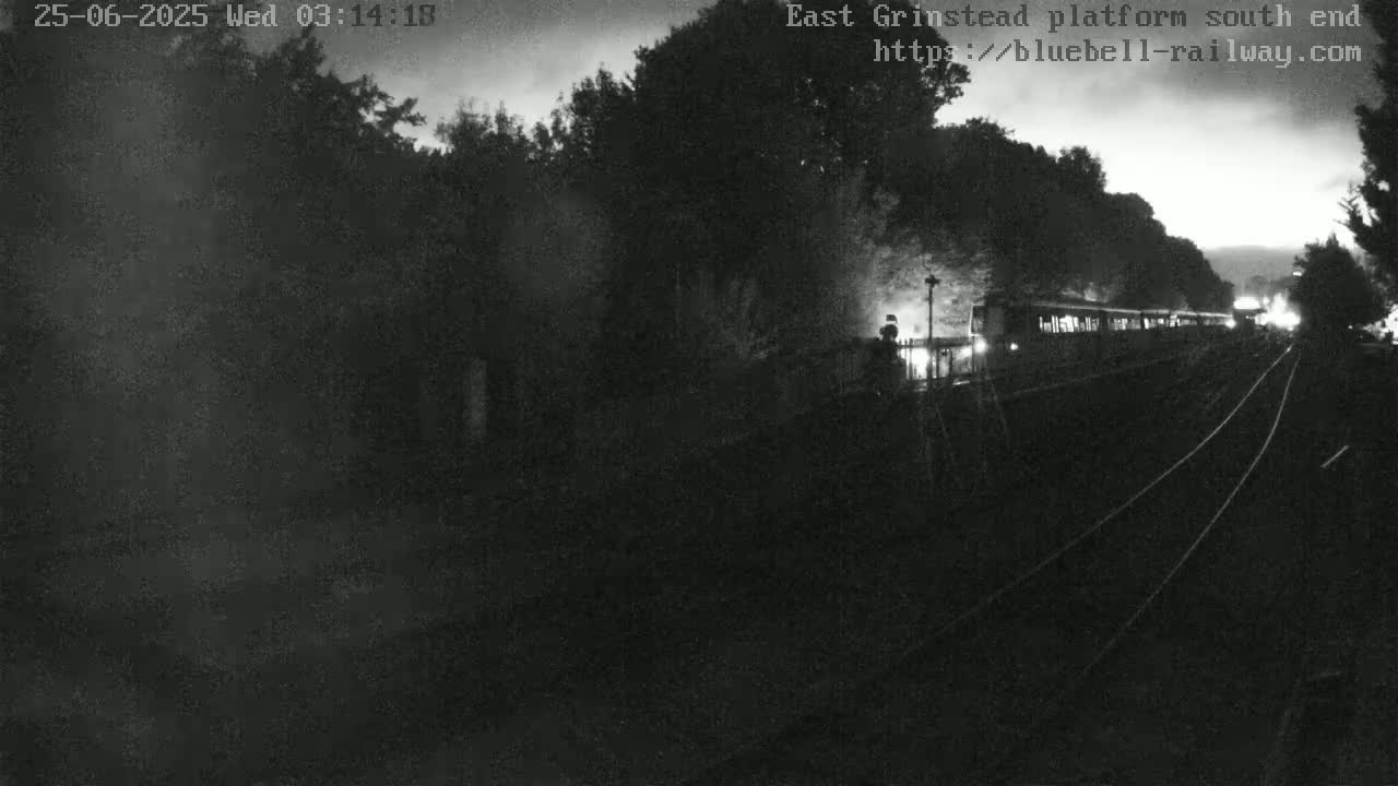 East Grinstead Station Bluebell Railway Platforms South End Live Cam - Mid Sussex, East Sussex, South East, England, United Kingdom