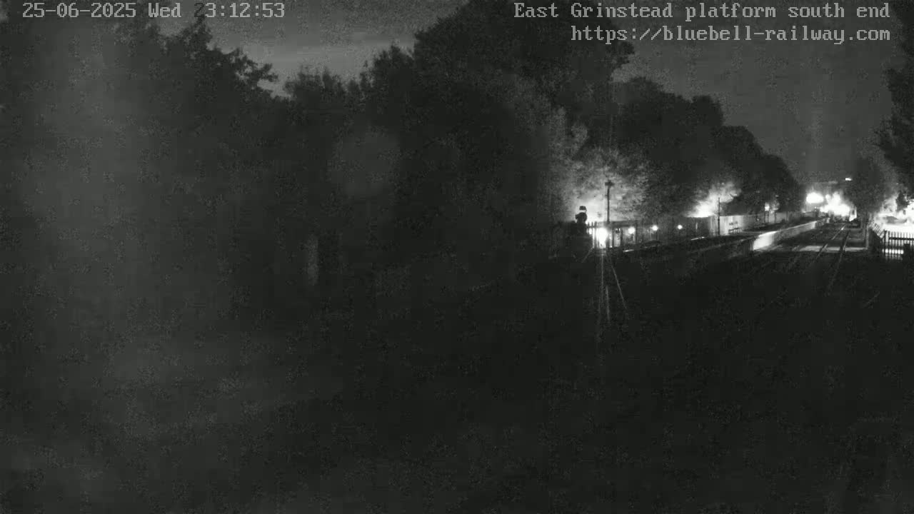 East Grinstead Station Bluebell Railway Platforms South End Live Cam - Mid Sussex, East Sussex, South East, England, United Kingdom