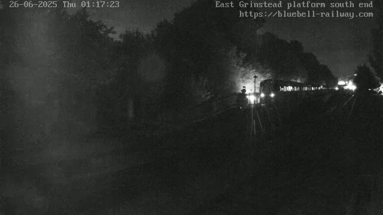 East Grinstead Station Bluebell Railway Platforms South End Live Cam - Mid Sussex, East Sussex, South East, England, United Kingdom