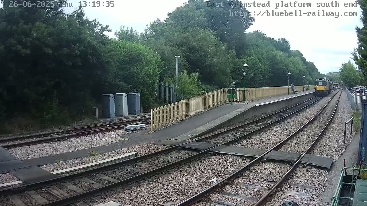 East Grinstead Station Bluebell Railway Platforms South End Live Cam - Mid Sussex, East Sussex, South East, England, United Kingdom