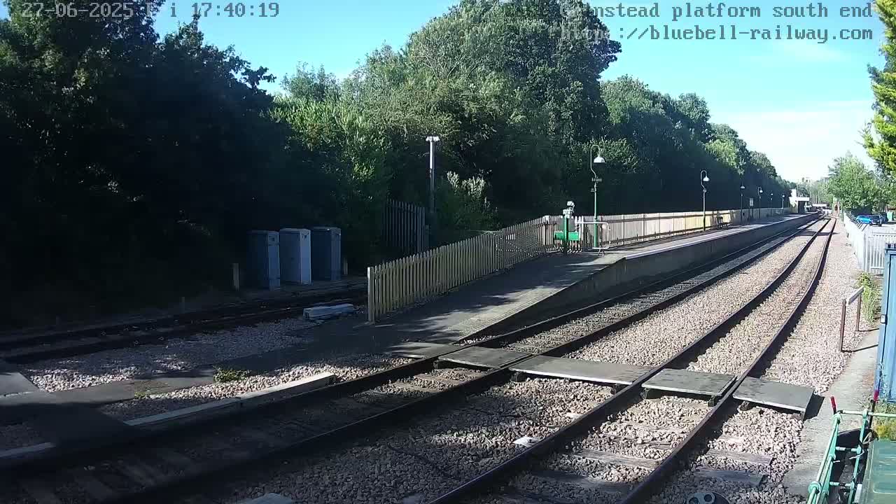 East Grinstead Station Bluebell Railway Platforms South End Live Cam - Mid Sussex, East Sussex, South East, England, United Kingdom