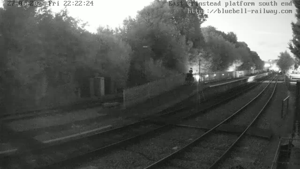 East Grinstead Station Bluebell Railway Platforms South End Live Cam - Mid Sussex, East Sussex, South East, England, United Kingdom