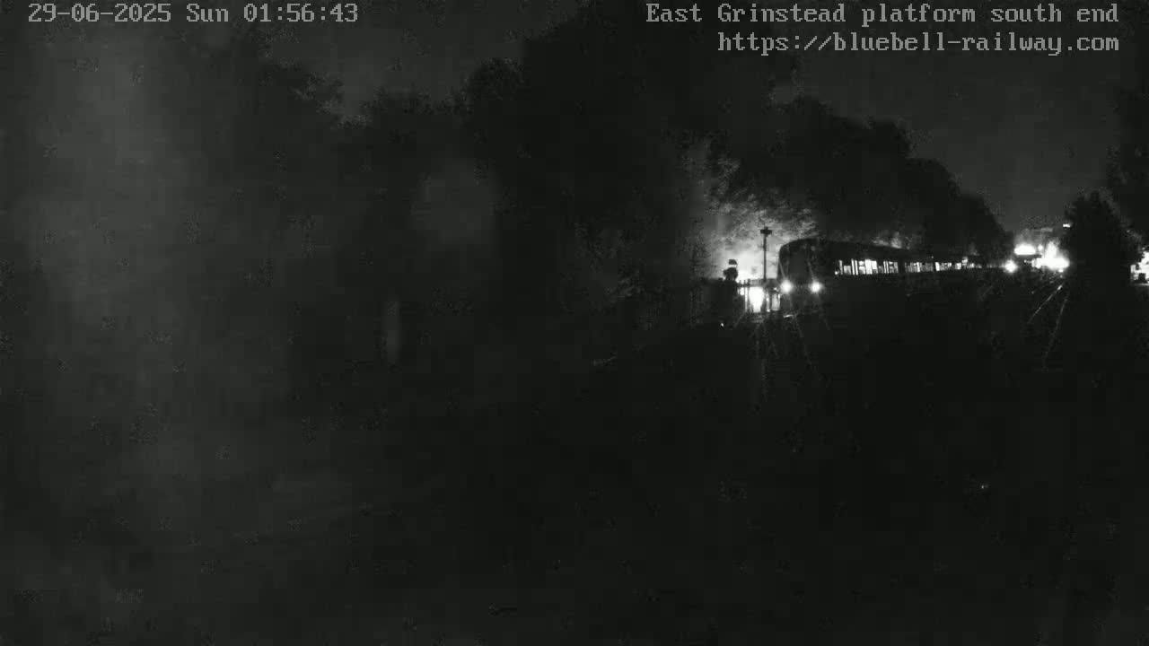 East Grinstead Station Bluebell Railway Platforms South End Live Cam - Mid Sussex, East Sussex, South East, England, United Kingdom