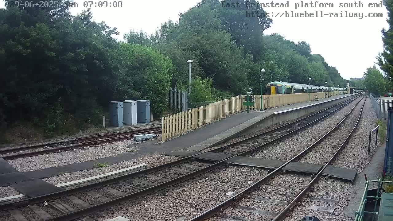 East Grinstead Station Bluebell Railway Platforms South End Live Cam - Mid Sussex, East Sussex, South East, England, United Kingdom