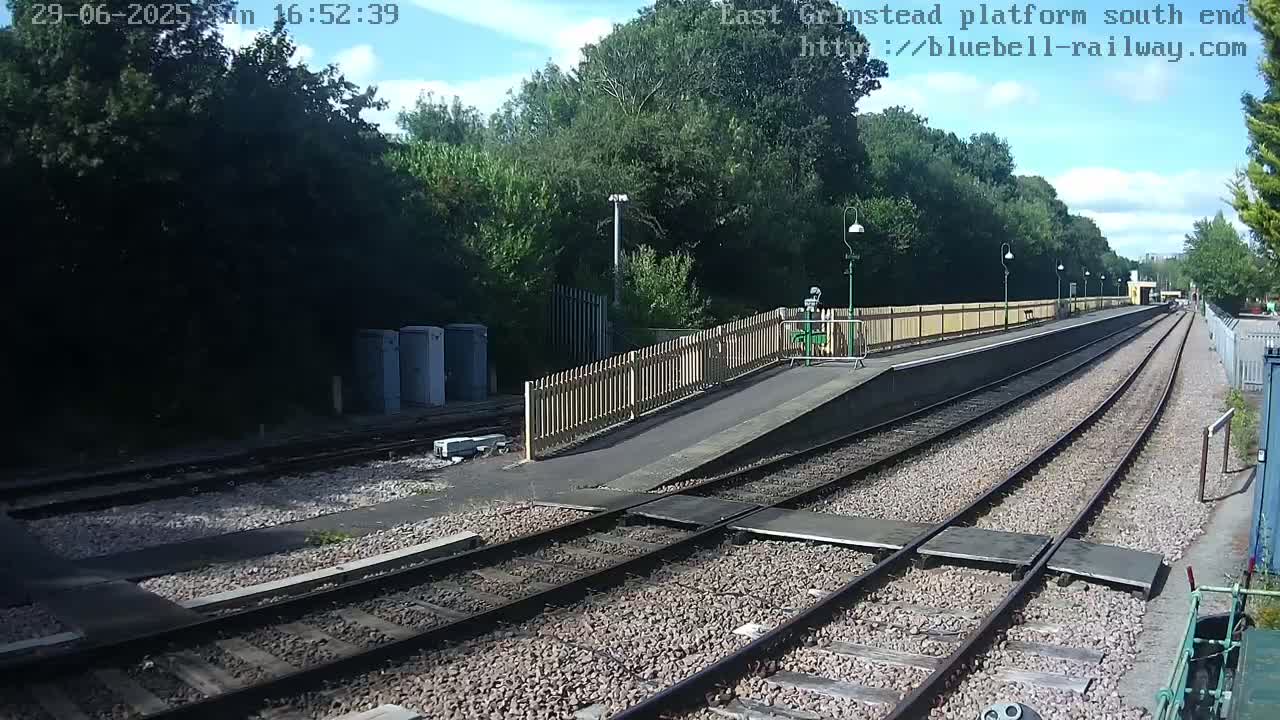 East Grinstead Station Bluebell Railway Platforms South End Live Cam - Mid Sussex, East Sussex, South East, England, United Kingdom