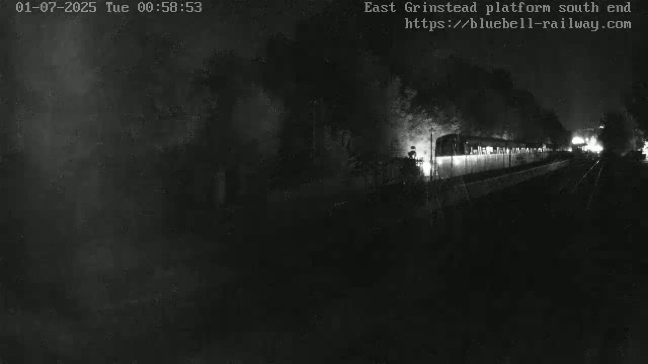 East Grinstead Station Bluebell Railway Platforms South End Live Cam - Mid Sussex, East Sussex, South East, England, United Kingdom