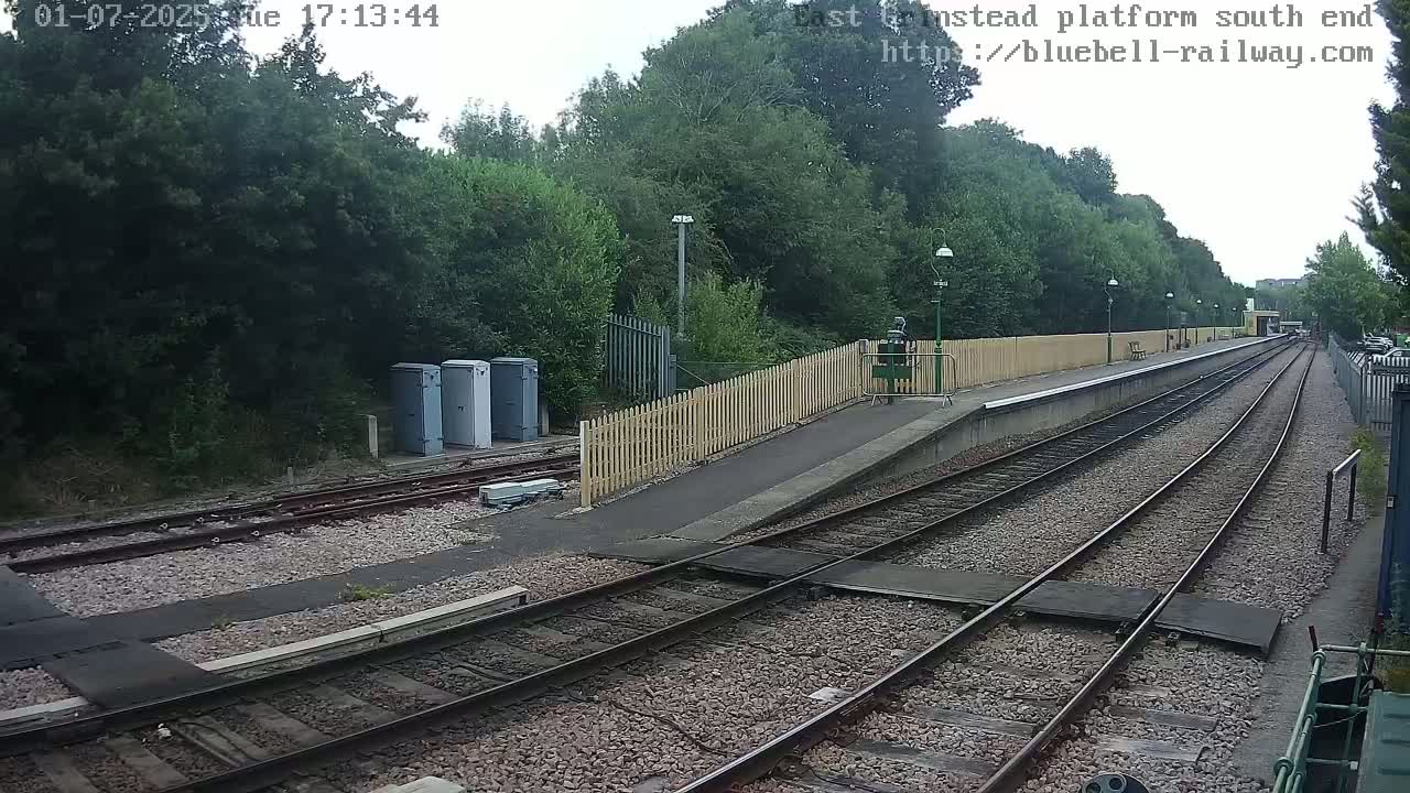 East Grinstead Station Bluebell Railway Platforms South End Live Cam - Mid Sussex, East Sussex, South East, England, United Kingdom