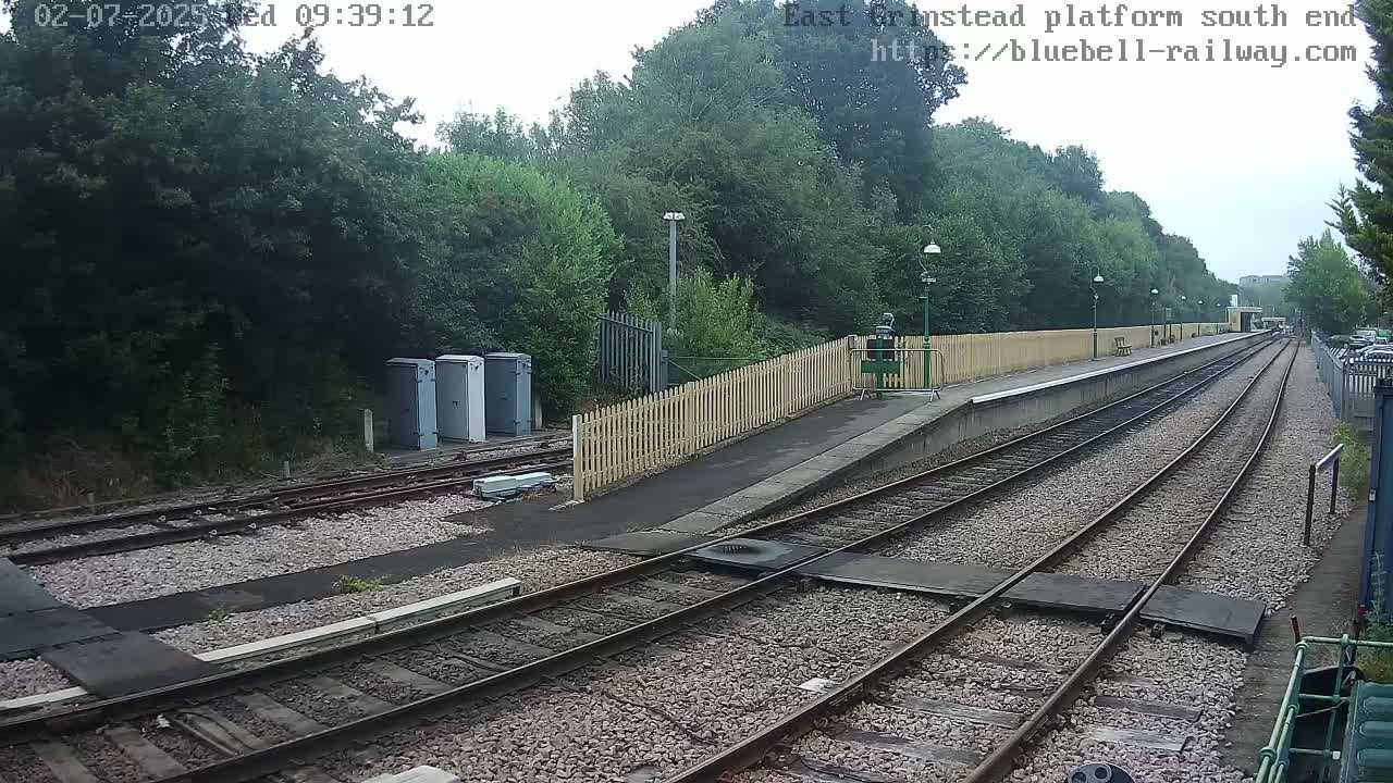 East Grinstead Station Bluebell Railway Platforms South End Live Cam - Mid Sussex, East Sussex, South East, England, United Kingdom