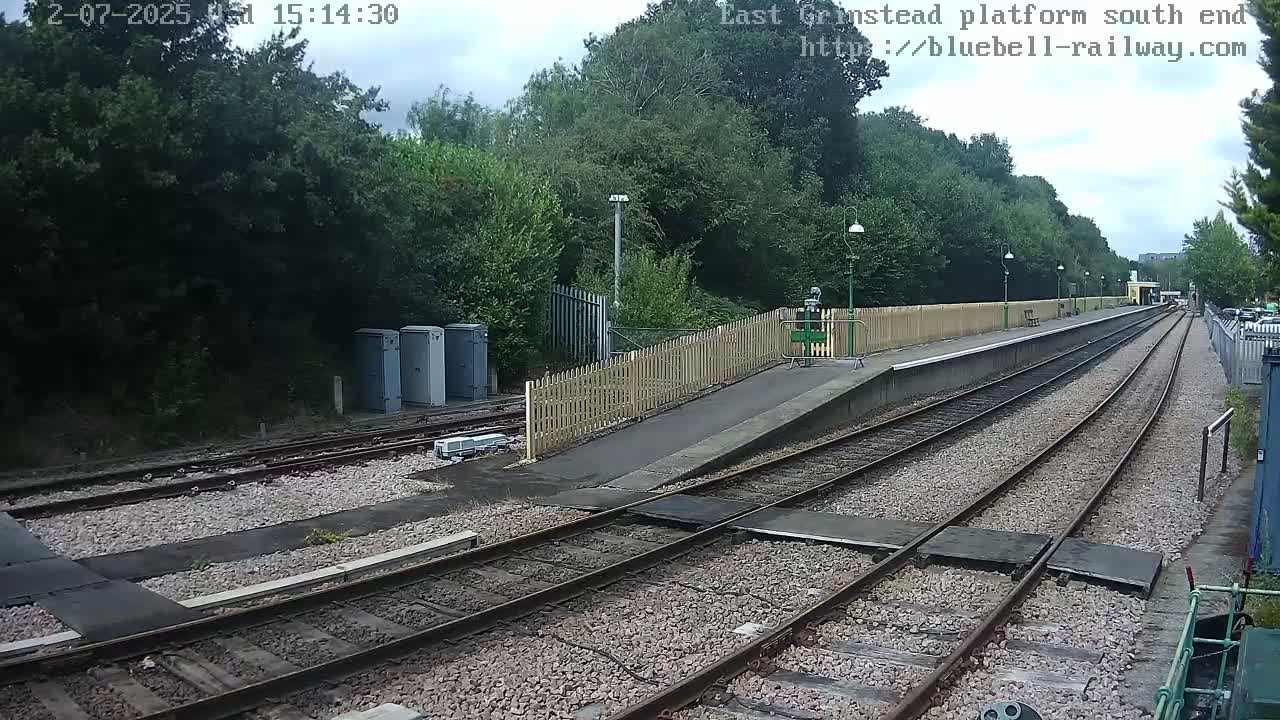 East Grinstead Station Bluebell Railway Platforms South End Live Cam - Mid Sussex, East Sussex, South East, England, United Kingdom