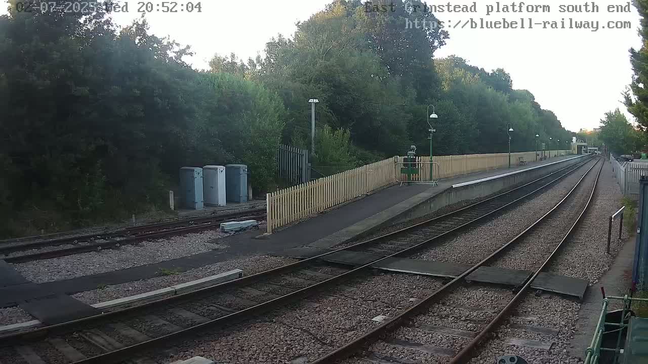 East Grinstead Station Bluebell Railway Platforms South End Live Cam - Mid Sussex, East Sussex, South East, England, United Kingdom