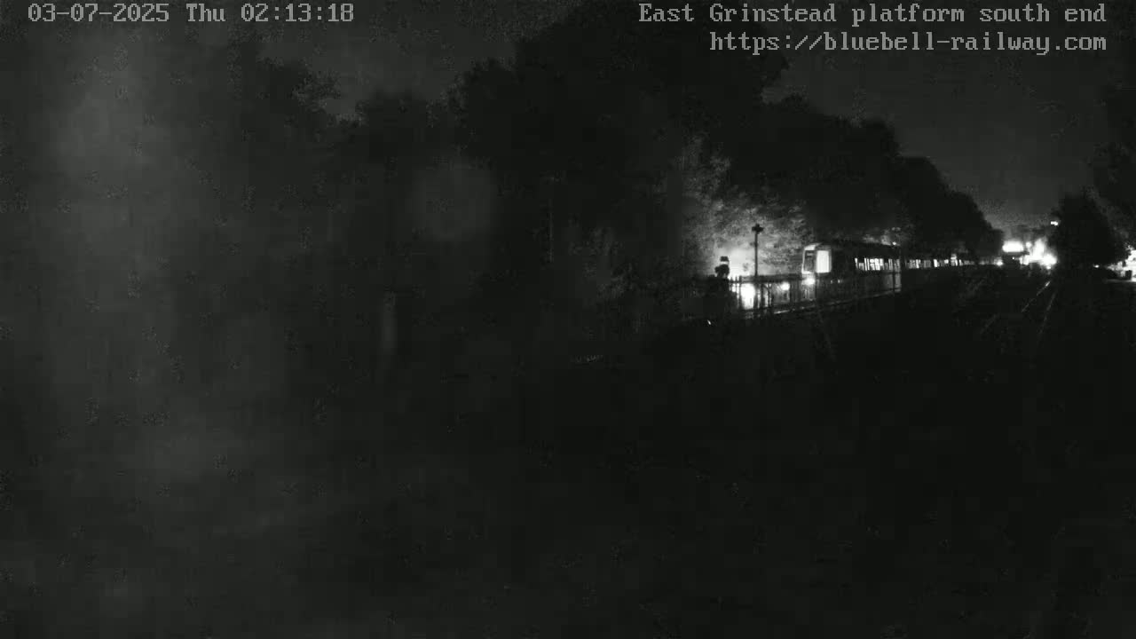 East Grinstead Station Bluebell Railway Platforms South End Live Cam - Mid Sussex, East Sussex, South East, England, United Kingdom