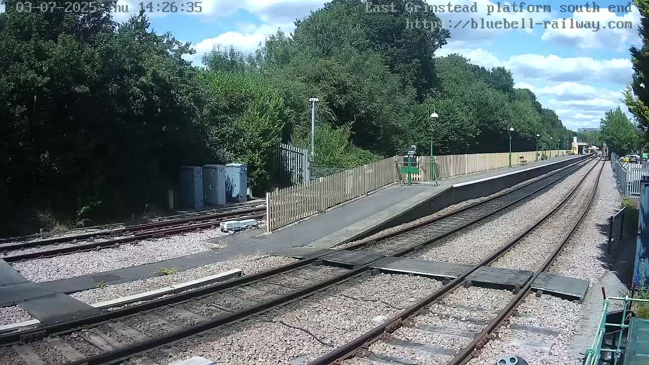 East Grinstead Station Bluebell Railway Platforms South End Live Cam - Mid Sussex, East Sussex, South East, England, United Kingdom