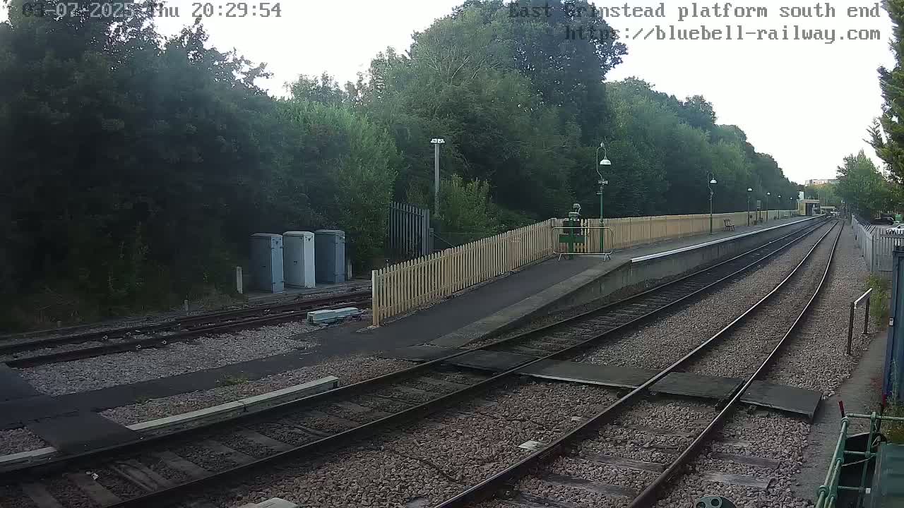 East Grinstead Station Bluebell Railway Platforms South End Live Cam - Mid Sussex, East Sussex, South East, England, United Kingdom