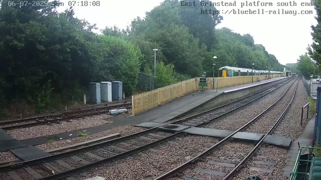 East Grinstead Station Bluebell Railway Platforms South End Live Cam - Mid Sussex, East Sussex, South East, England, United Kingdom