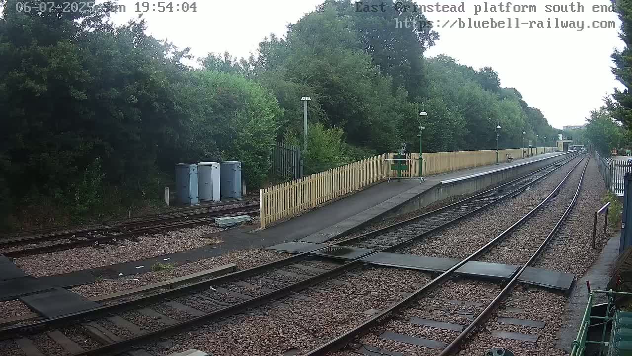 East Grinstead Station Bluebell Railway Platforms South End Live Cam - Mid Sussex, East Sussex, South East, England, United Kingdom
