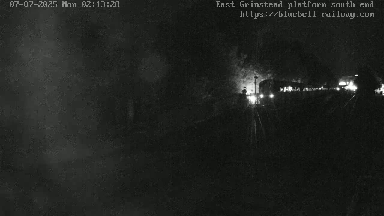 East Grinstead Station Bluebell Railway Platforms South End Live Cam - Mid Sussex, East Sussex, South East, England, United Kingdom