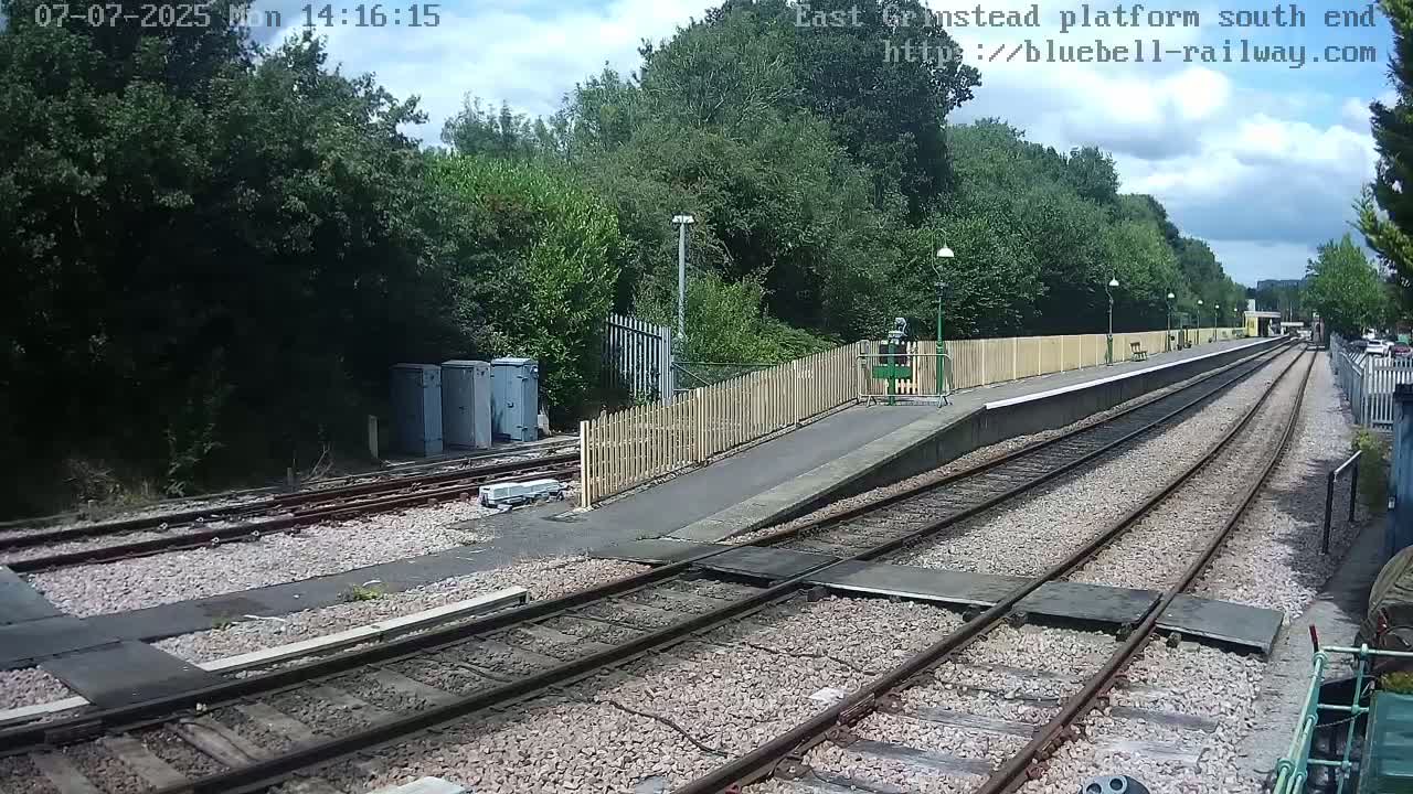 East Grinstead Station Bluebell Railway Platforms South End Live Cam - Mid Sussex, East Sussex, South East, England, United Kingdom