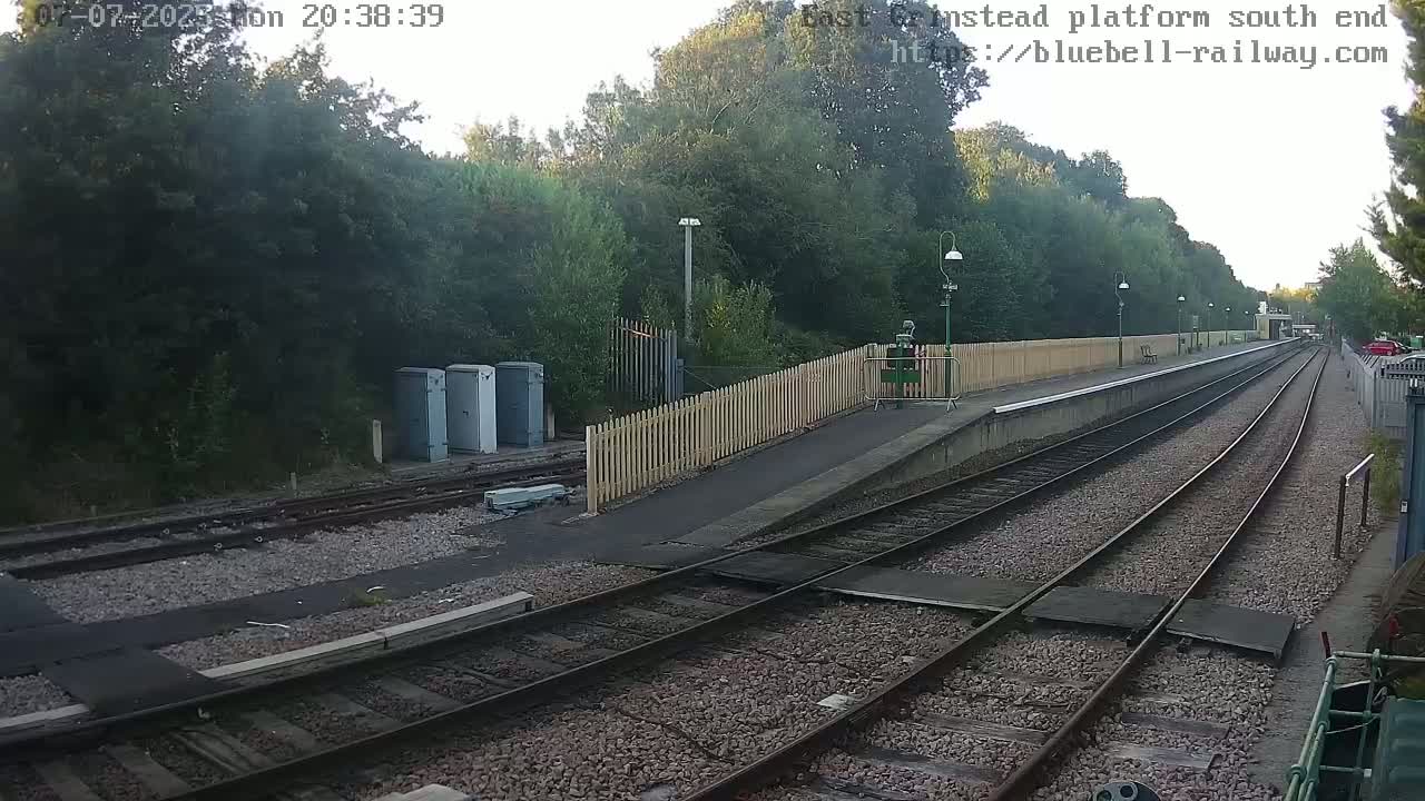 East Grinstead Station Bluebell Railway Platforms South End Live Cam - Mid Sussex, East Sussex, South East, England, United Kingdom