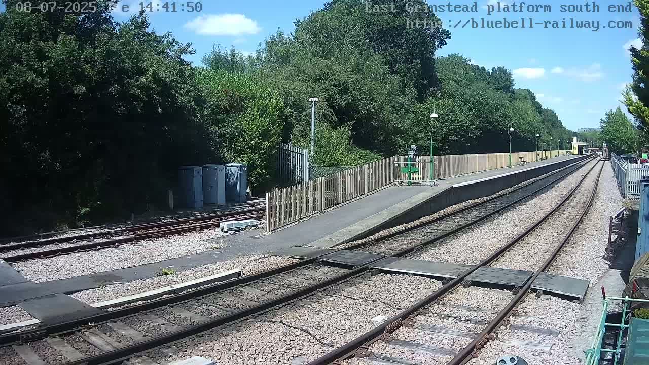 East Grinstead Station Bluebell Railway Platforms South End Live Cam - Mid Sussex, East Sussex, South East, England, United Kingdom