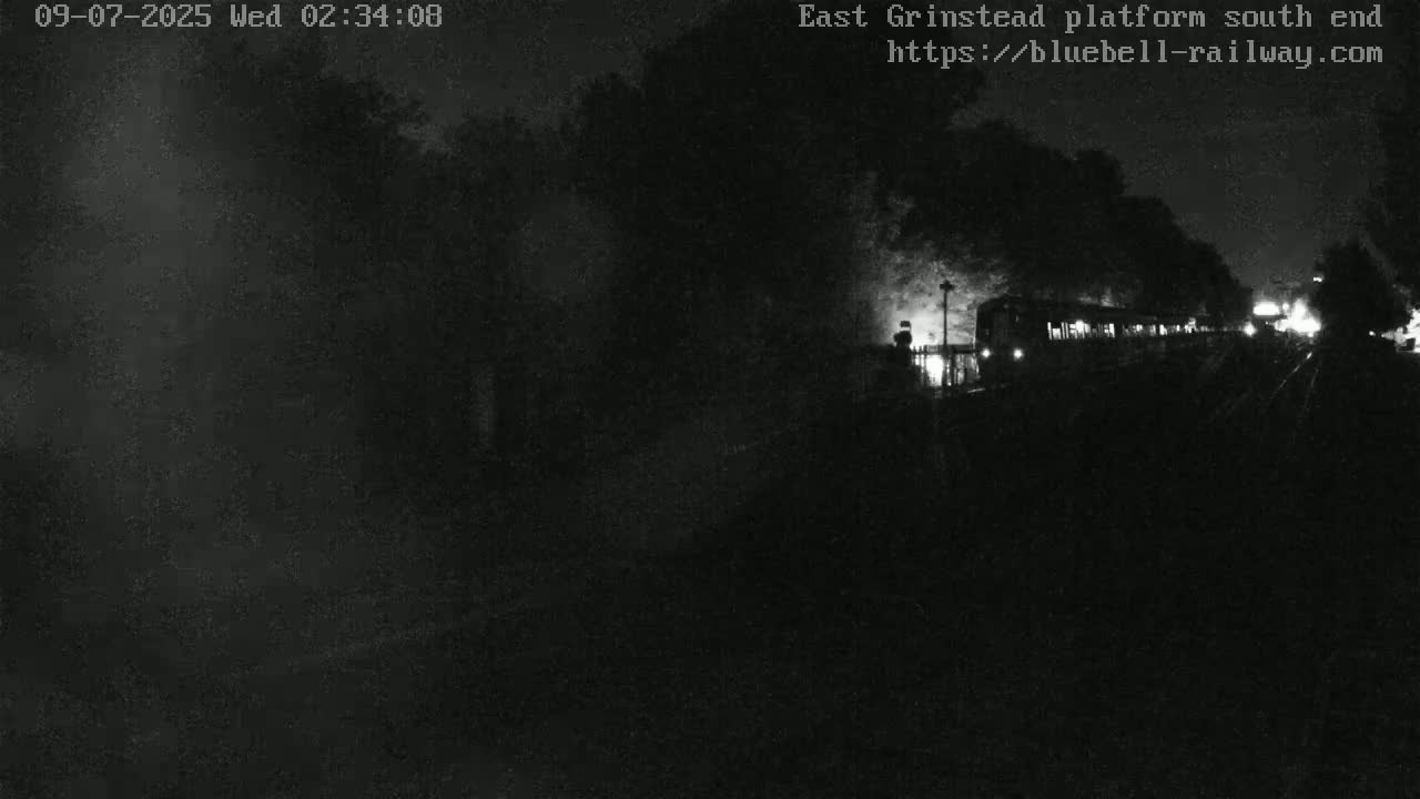 East Grinstead Station Bluebell Railway Platforms South End Live Cam - Mid Sussex, East Sussex, South East, England, United Kingdom
