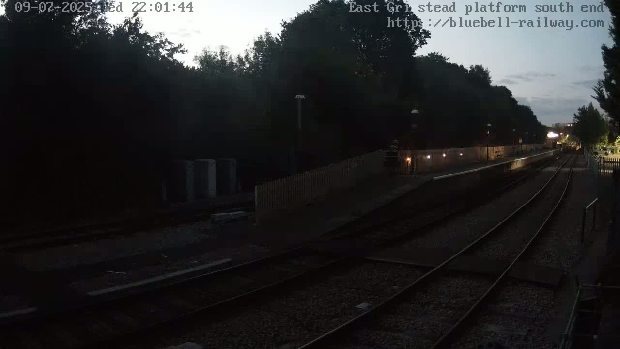 East Grinstead Station Bluebell Railway Platforms South End Live Cam - Mid Sussex, East Sussex, South East, England, United Kingdom
