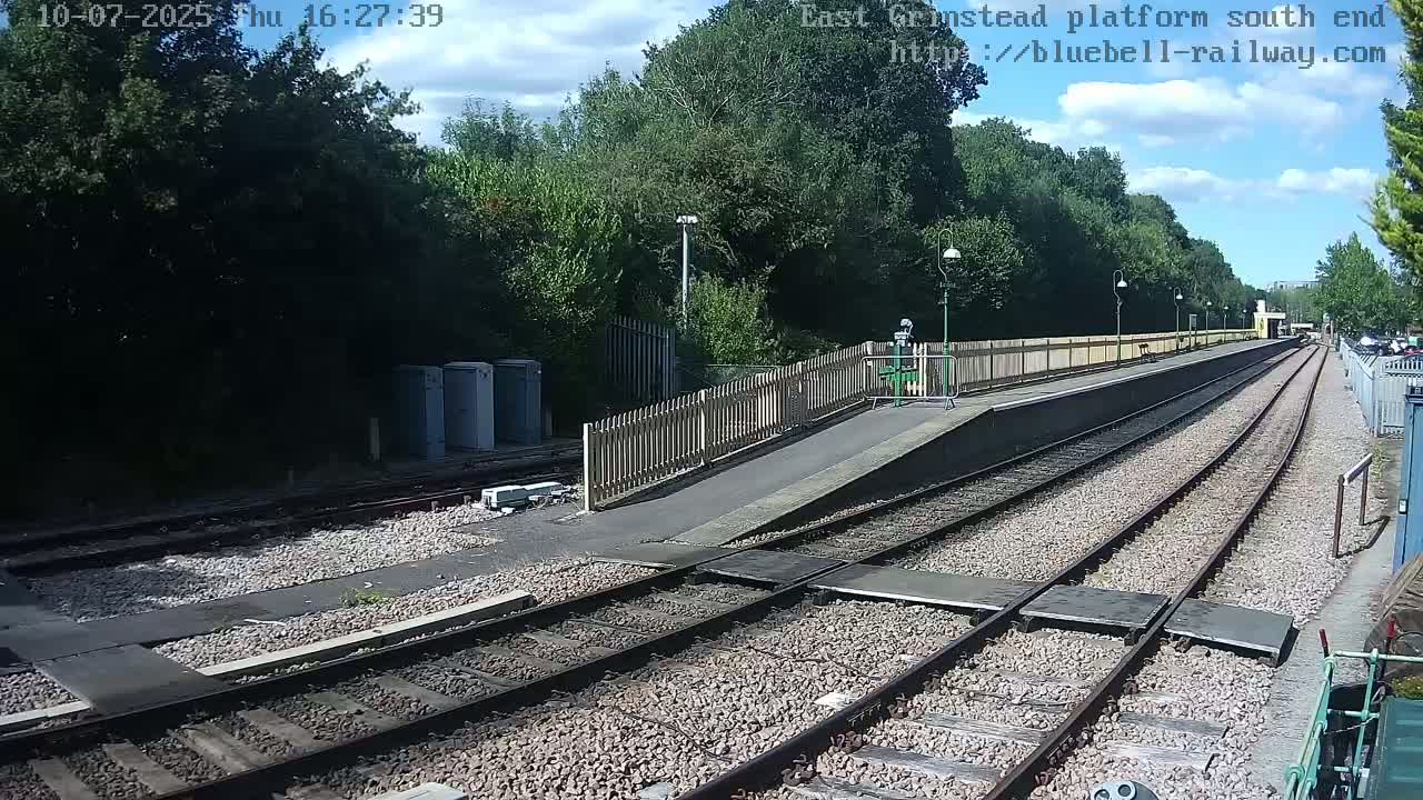 East Grinstead Station Bluebell Railway Platforms South End Live Cam - Mid Sussex, East Sussex, South East, England, United Kingdom
