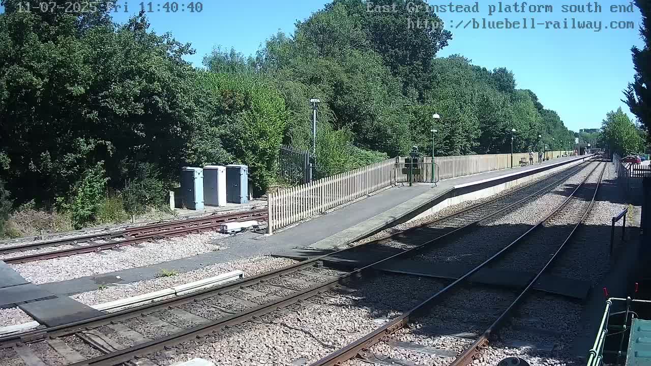East Grinstead Station Bluebell Railway Platforms South End Live Cam - Mid Sussex, East Sussex, South East, England, United Kingdom
