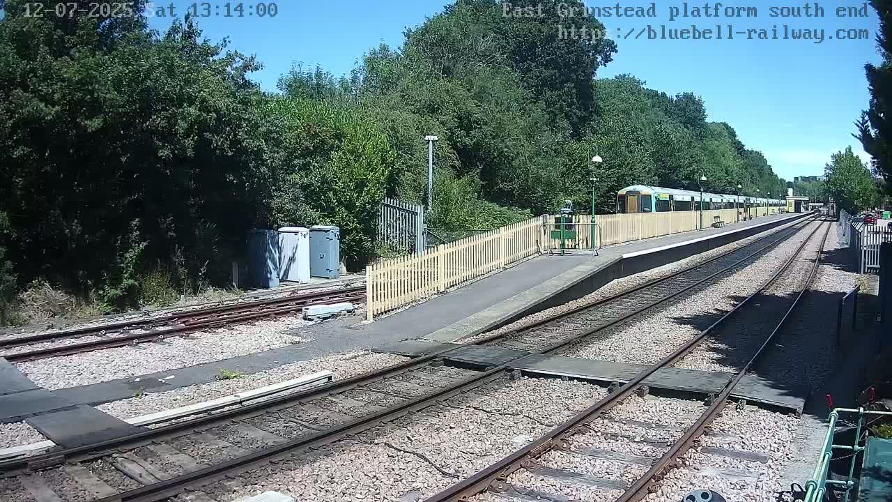 East Grinstead Station Bluebell Railway Platforms South End Live Cam - Mid Sussex, East Sussex, South East, England, United Kingdom
