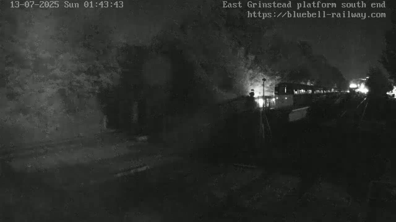 East Grinstead Station Bluebell Railway Platforms South End Live Cam - Mid Sussex, East Sussex, South East, England, United Kingdom