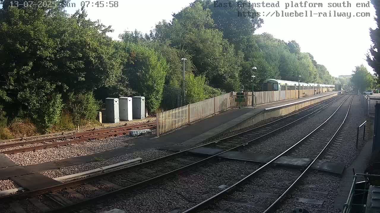 East Grinstead Station Bluebell Railway Platforms South End Live Cam - Mid Sussex, East Sussex, South East, England, United Kingdom