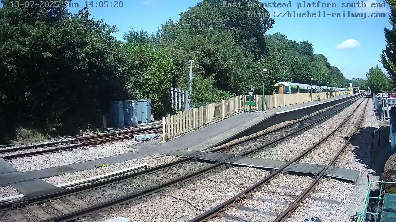 East Grinstead Station Bluebell Railway Platforms South End Live Cam - Mid Sussex, East Sussex, South East, England, United Kingdom