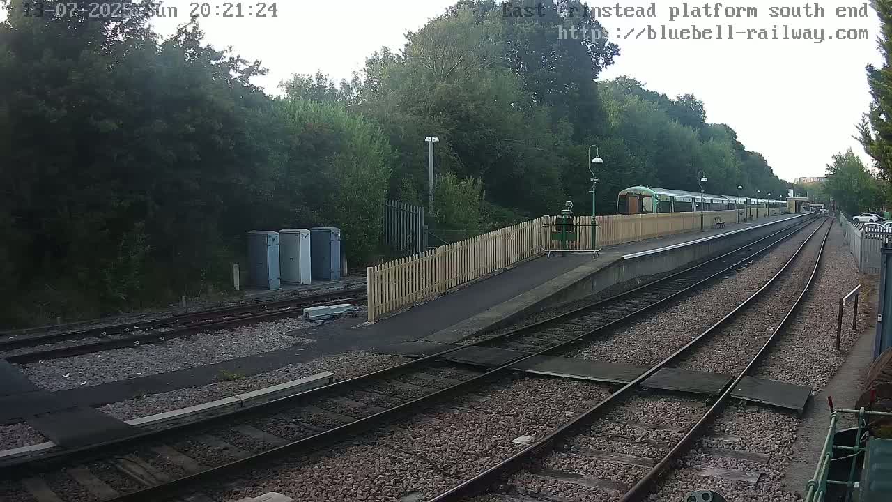 East Grinstead Station Bluebell Railway Platforms South End Live Cam - Mid Sussex, East Sussex, South East, England, United Kingdom
