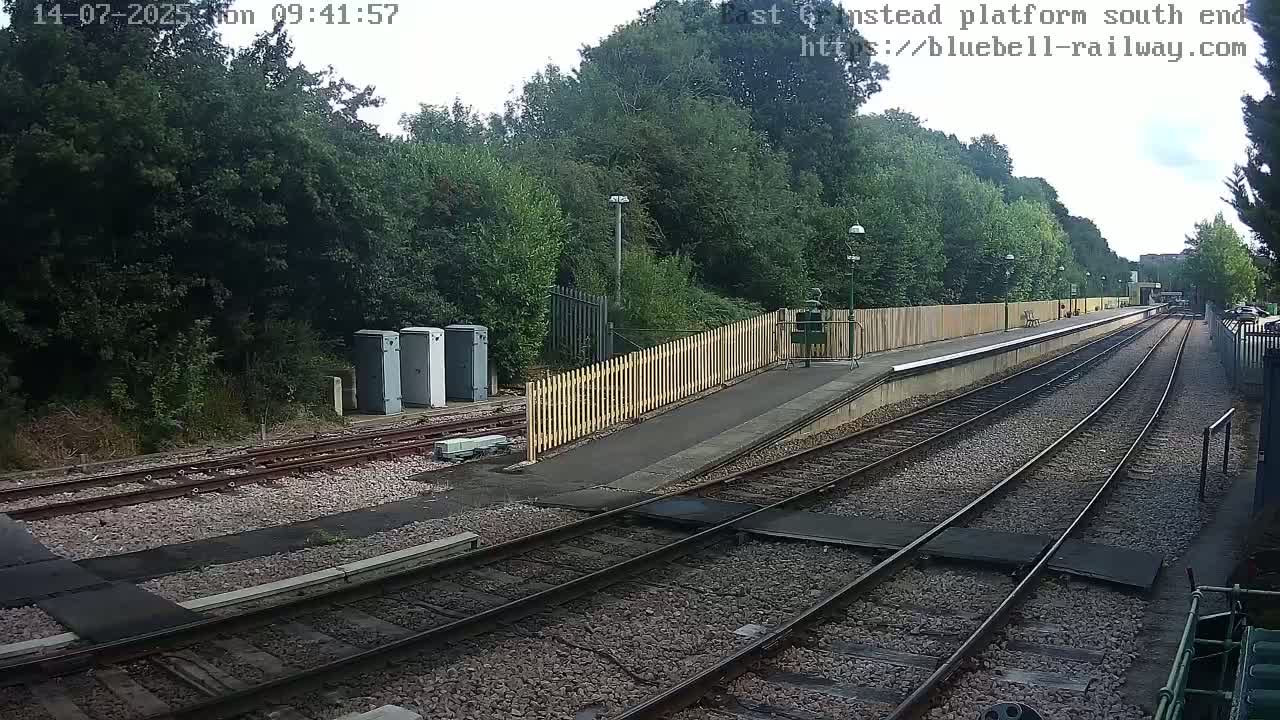 East Grinstead Station Bluebell Railway Platforms South End Live Cam - Mid Sussex, East Sussex, South East, England, United Kingdom